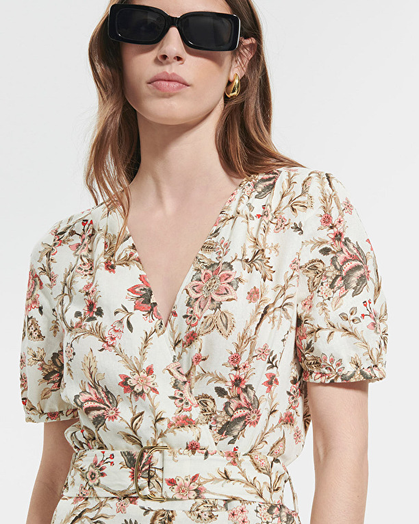 Robe Russelina Robe portefeuille à imprimé floral ZAPA