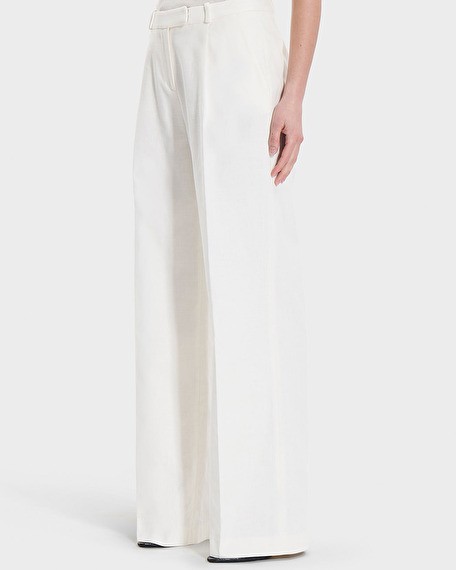 Pantalon pleyel pantalon fluide &eacute;cru zapa