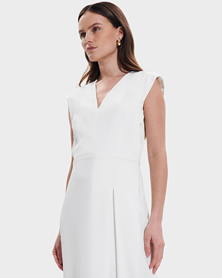 Robe roussel robe mi-longue &eacute;crue zapa