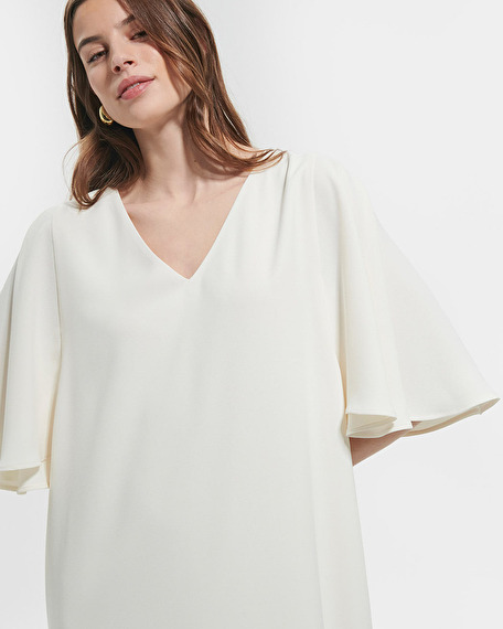 Robe rubilinda robe courte &eacute;crue zapa