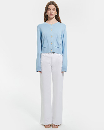 Gilet Gwendoline Gilet ajust&eacute; bleu ciel ZAPA