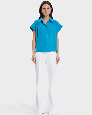 Top Tarina Chemise manches courtes peacock ZAPA