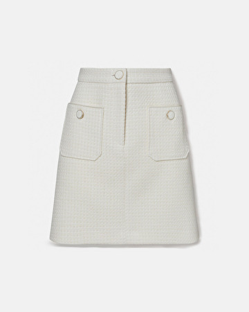 Jupe Jini Jupe trap&egrave;ze en tweed ZAPA