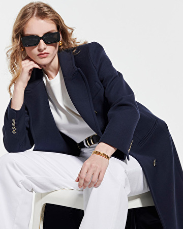 Manteau Marco Manteau long boutons marins dor&eacute;s ZAPA