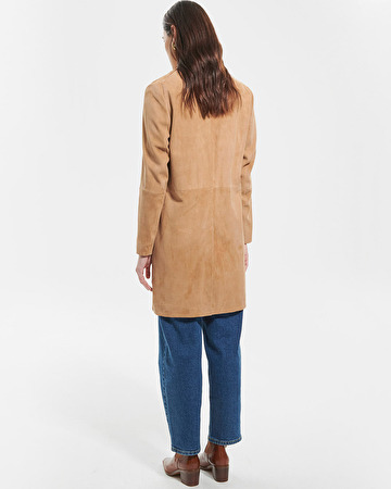 Manteau Marleya Manteau en suège beige ZAPA