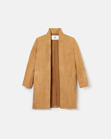 Manteau Marleya Manteau en suège beige ZAPA