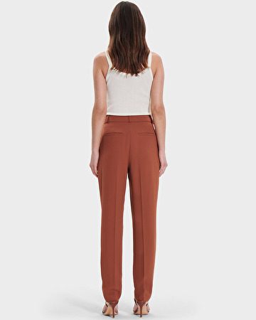 Pantalon Pona Pantalon &agrave; pinces rouille ZAPA