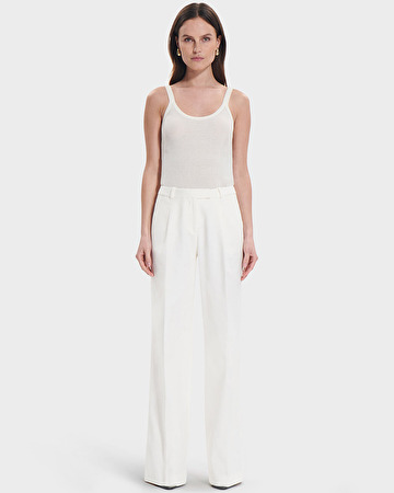 Pantalon Pleyel Pantalon fluide &eacute;cru ZAPA