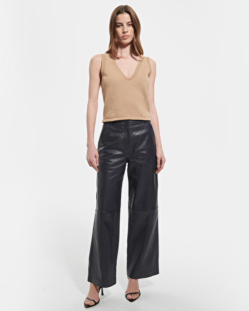 Pull Nadine Top en maille camel ZAPA