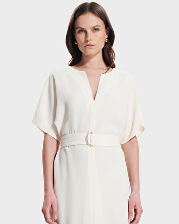 Robe Rafaelle Robe fluide longue écrue ZAPA