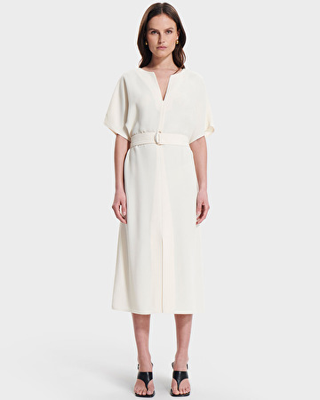 Robe Rafaelle Robe fluide longue écrue ZAPA