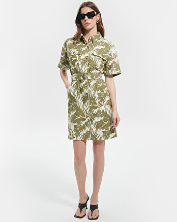 Robe Royo Robe saharienne à imprimé tropical ZAPA