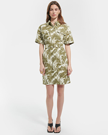 Robe Royo Robe saharienne à imprimé tropical ZAPA