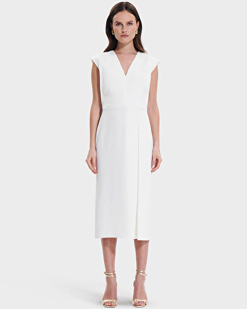 Robe Roussel Robe mi-longue écrue ZAPA