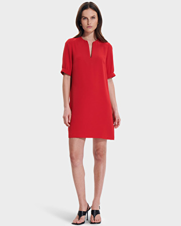 Robe Rhealane Robe droite rouge ZAPA