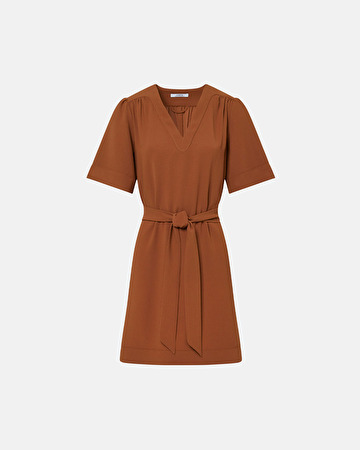 Robe Retie Robe droite cintrée rouille ZAPA