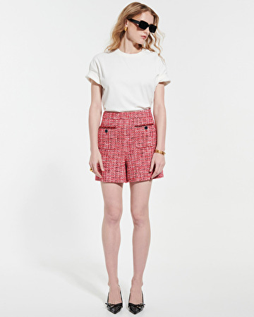 Short Seoul Short en tweed rose ZAPA