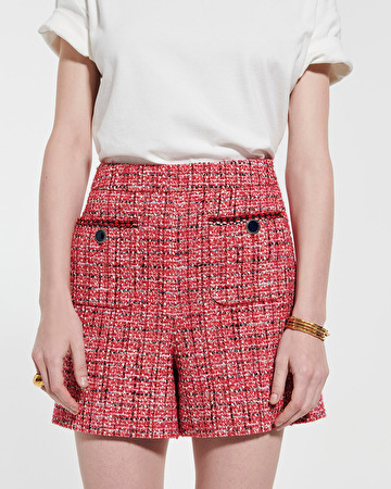 Short Seoul Short en tweed rose ZAPA