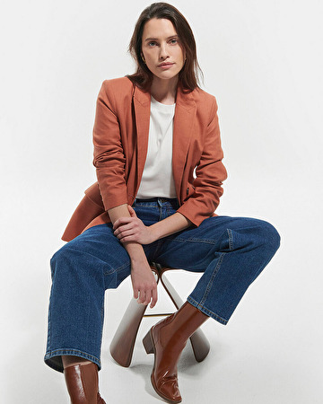 Veste Veneziana Veste tailleur cognac ZAPA