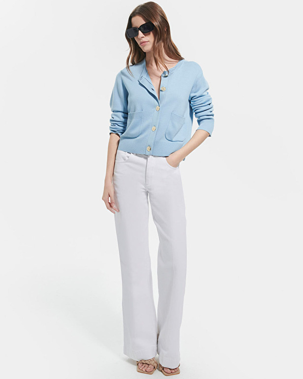 Gilet Gwendoline Gilet ajust&eacute; bleu ciel ZAPA
