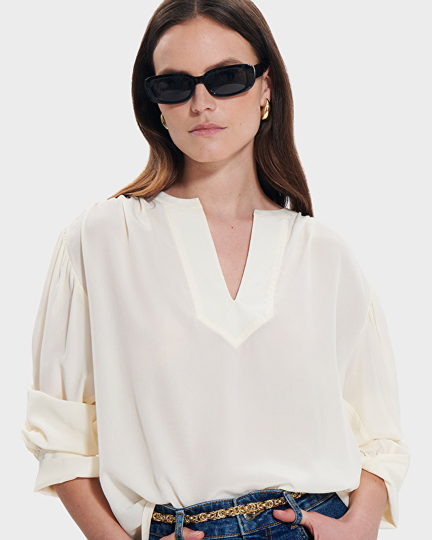 Blouse Bangkok Blouse fluide &eacute;crue ZAPA