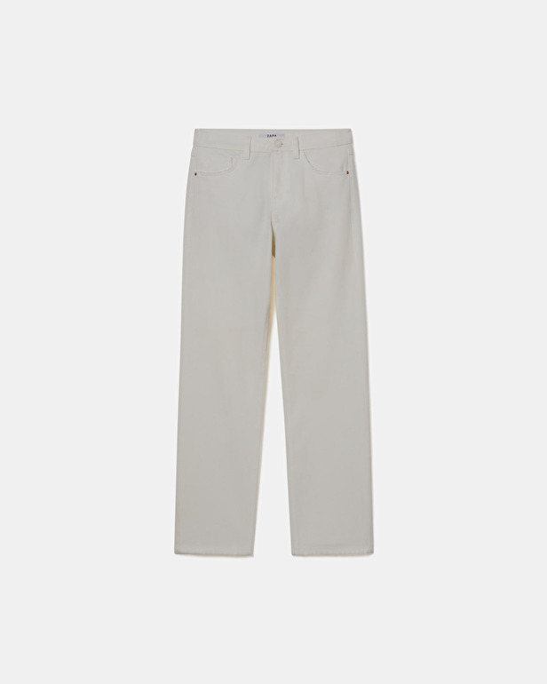 Jean Jayce Jean droit blanc ZAPA