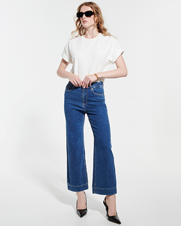 Jean Jani Jean flare stone ZAPA