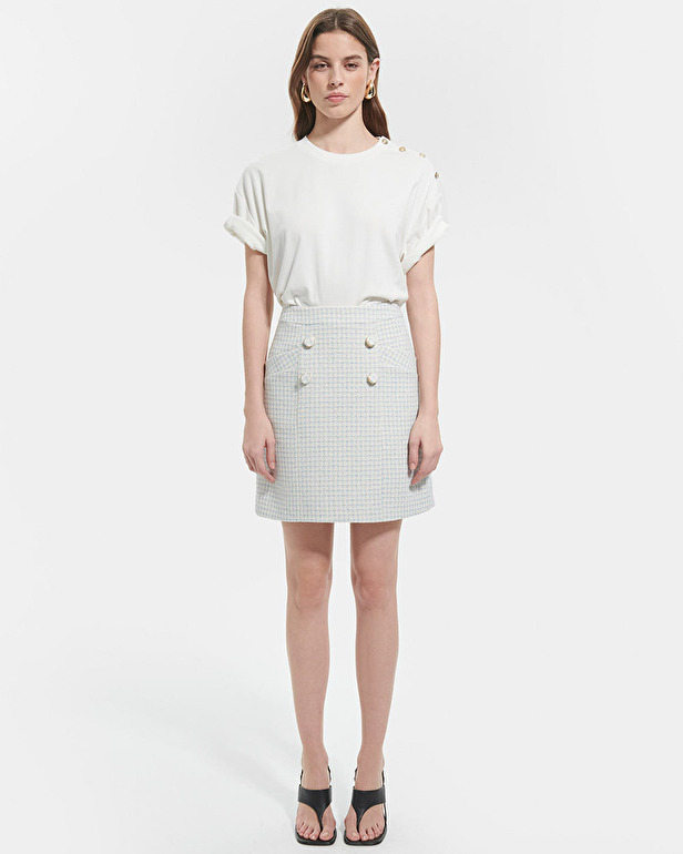 Jupe Jeralda Jupe courte en tweed ZAPA