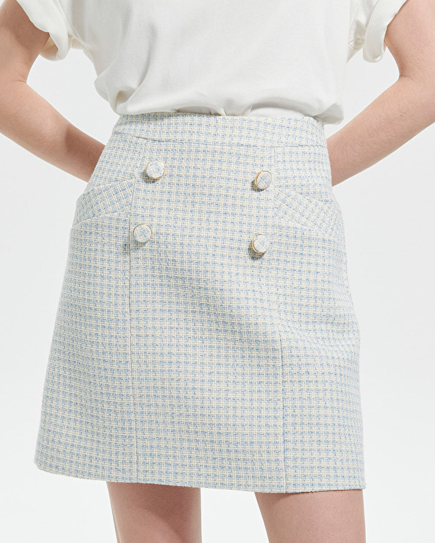 Jupe Jeralda Jupe courte en tweed ZAPA