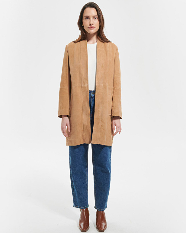 Manteau Marleya Manteau en su&egrave;ge beige ZAPA
