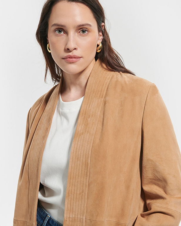 Manteau Marleya Manteau en su&egrave;ge beige ZAPA