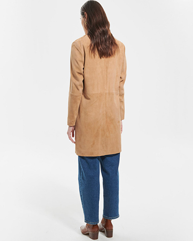 Manteau Marleya Manteau en su&egrave;ge beige ZAPA