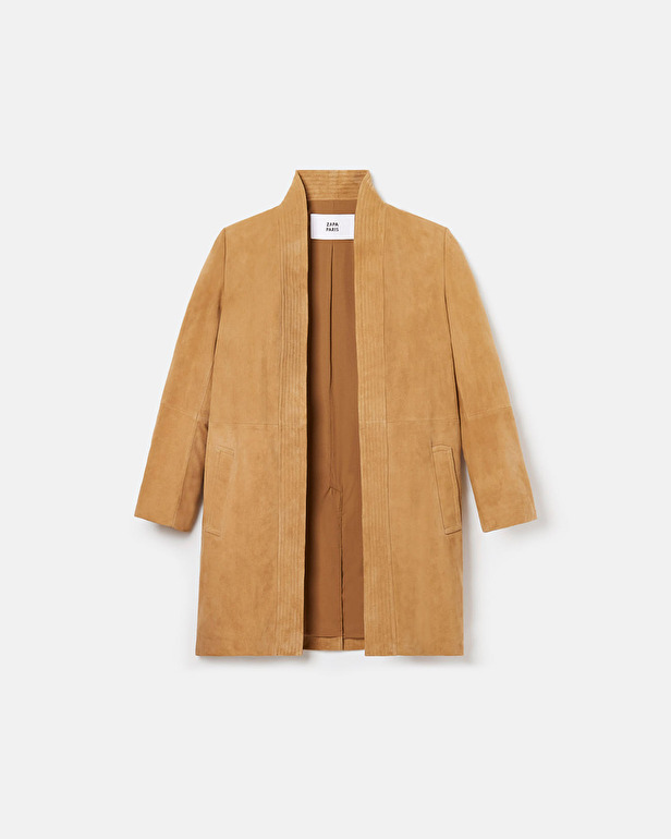 Manteau Marleya Manteau en su&egrave;ge beige ZAPA
