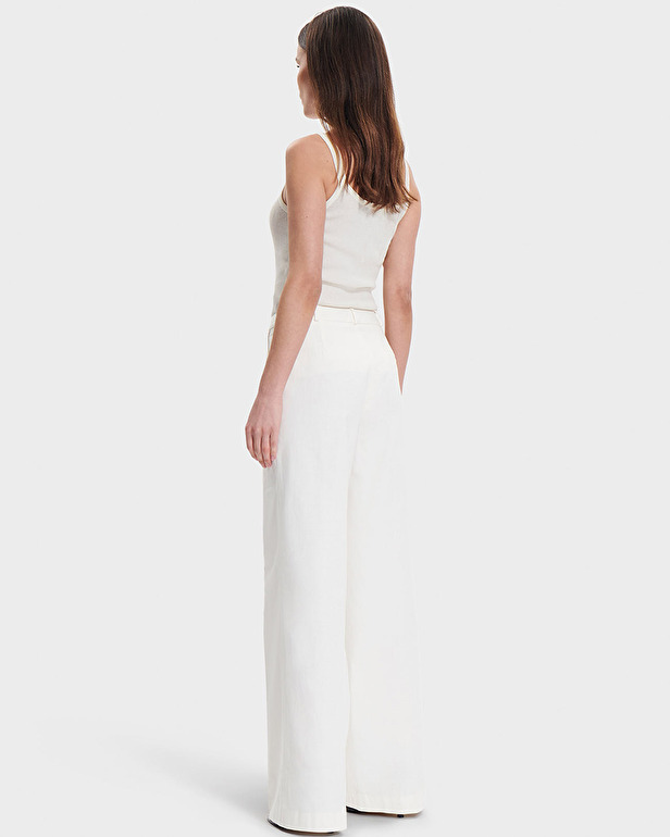 Pantalon Pleyel Pantalon fluide &eacute;cru ZAPA