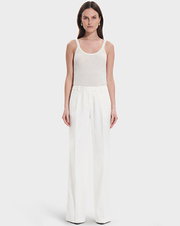 Pantalon Pleyel Pantalon fluide &eacute;cru ZAPA