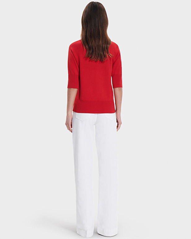 Pull Pauline Pull ajust&eacute; rouge ZAPA