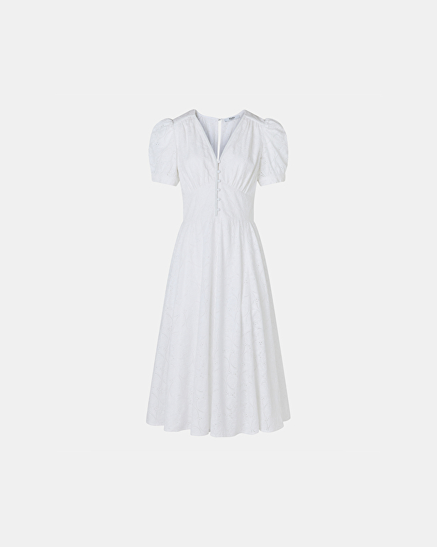Robe Rafinity Robe longue &eacute;vas&eacute;e effet broderie anglaise ZAPA
