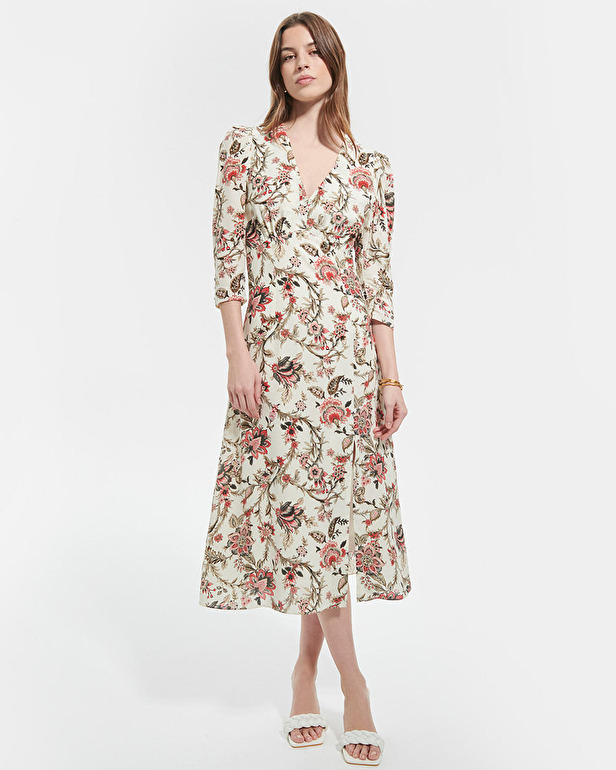 Robe Roanita Robe longue &agrave; imprim&eacute; floral ZAPA