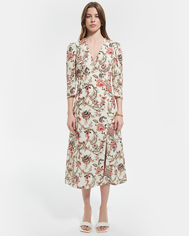 Robe Roanita Robe longue &agrave; imprim&eacute; floral ZAPA