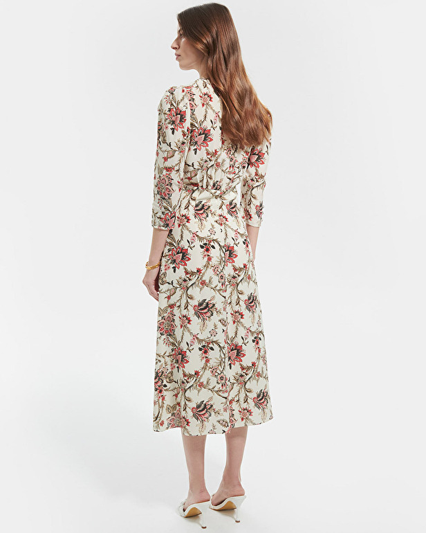 Robe Roanita Robe longue &agrave; imprim&eacute; floral ZAPA