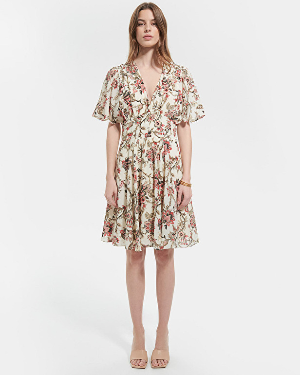 Robe Roswell Robe courte &agrave; imprim&eacute; floral ZAPA