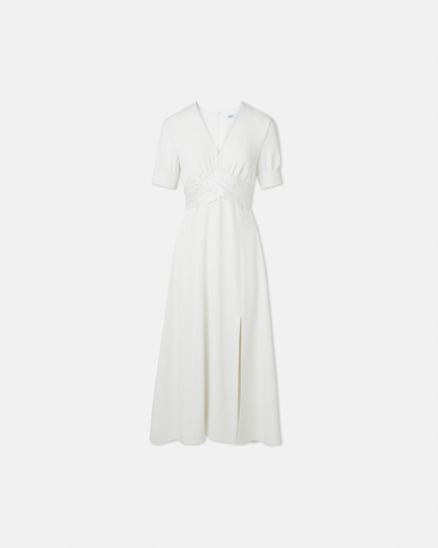 Robe Roseau Robe en cr&ecirc;pe &eacute;crue ZAPA