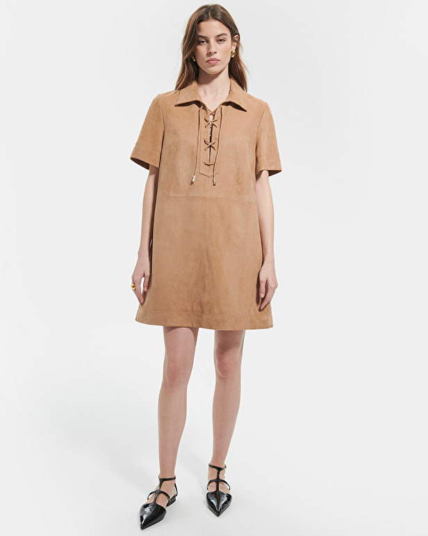 Robe Rosalia Robe courte en su&egrave;de ZAPA