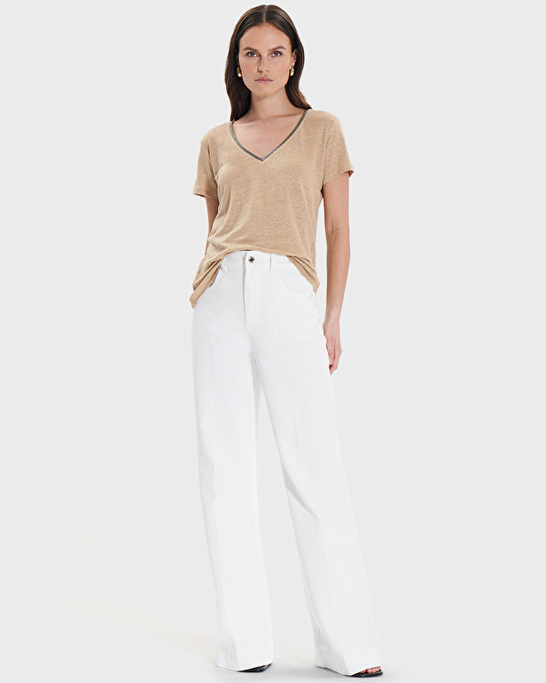 Top Tasmanie Top jersey beige ZAPA