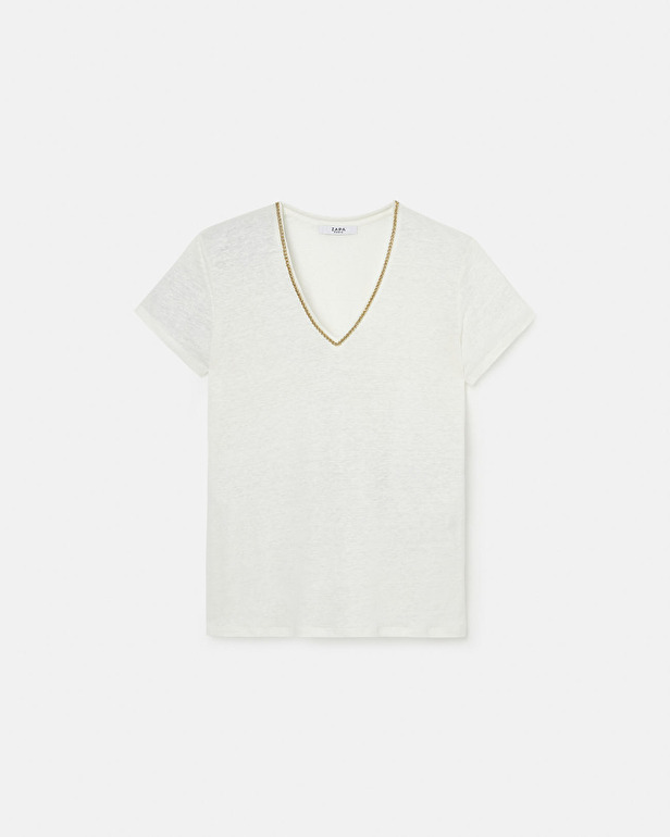 Top Tasmanie Top jersey &eacute;cru ZAPA