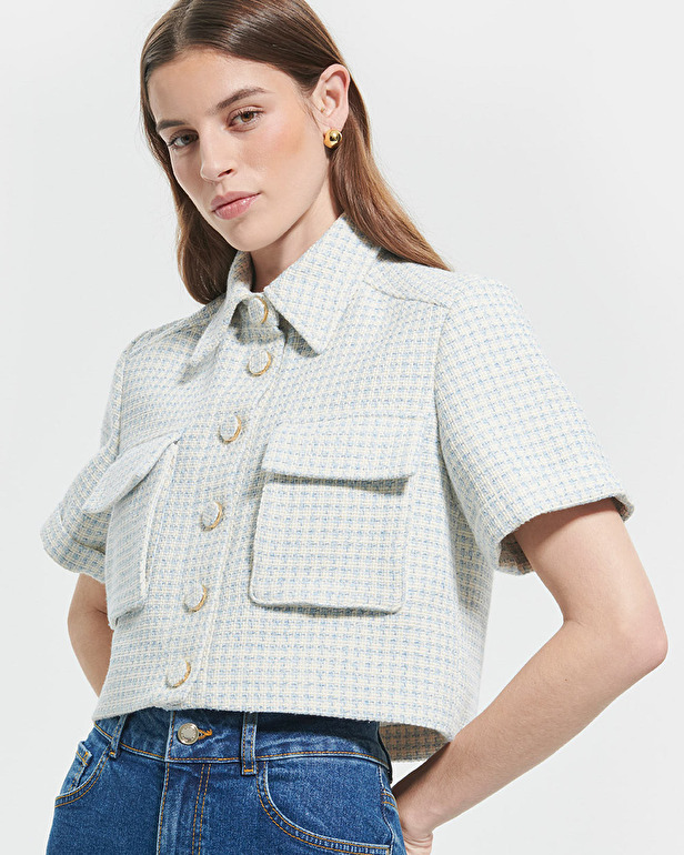 Veste Vahin&eacute; Veste courte en tweed ZAPA