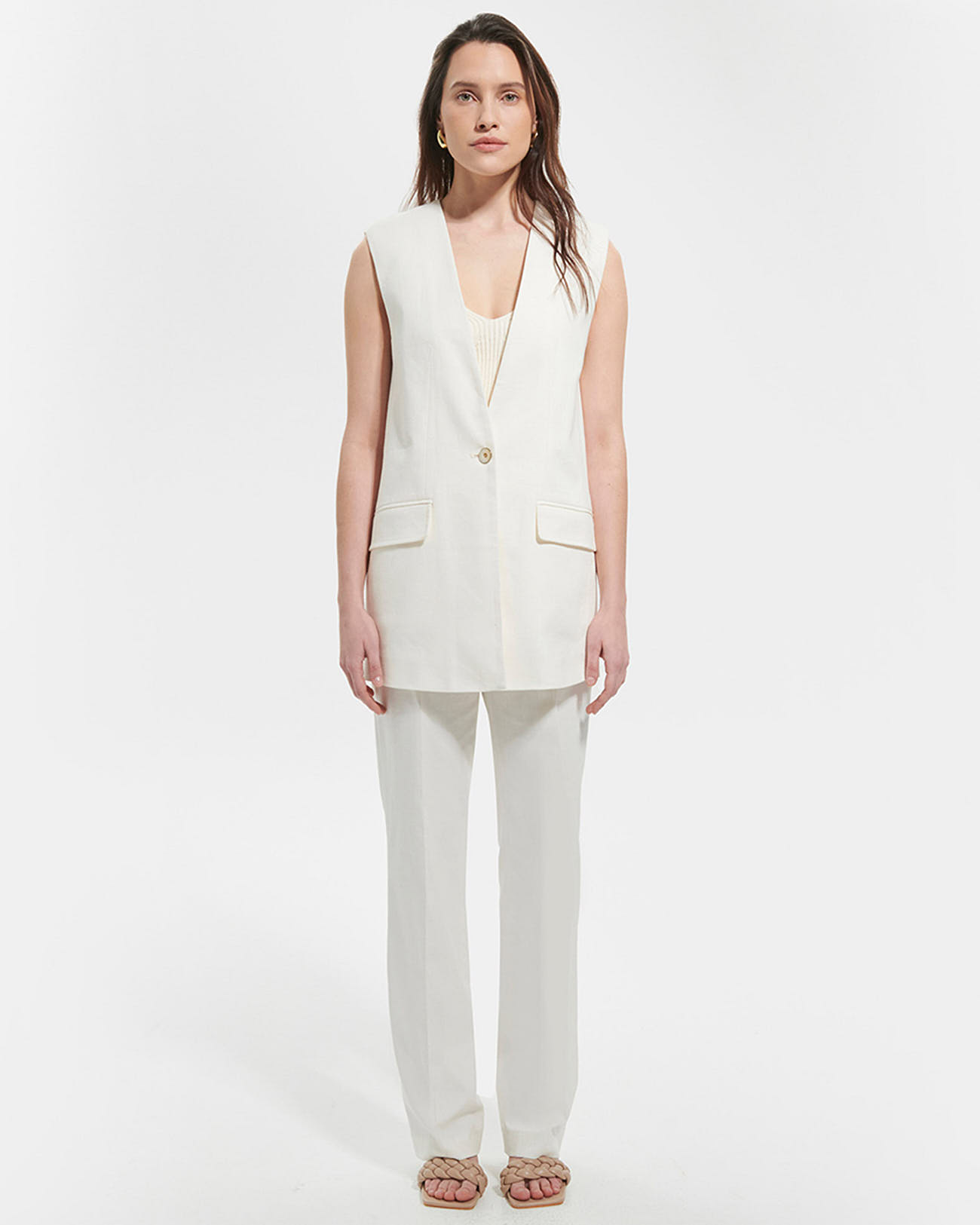Veste Vina Veste sans manches &eacute;crue ZAPA