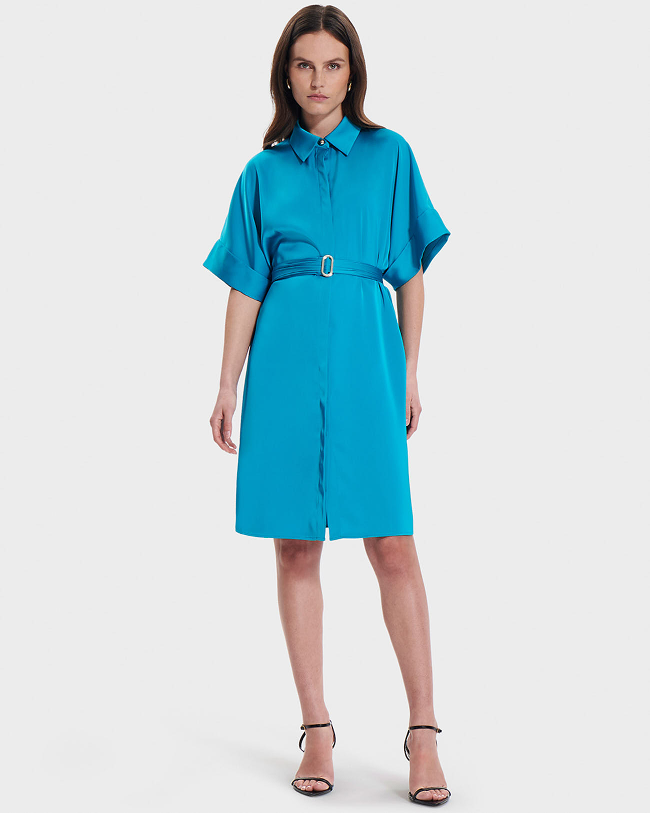 Robe Romille Robe chemise turquoise ZAPA