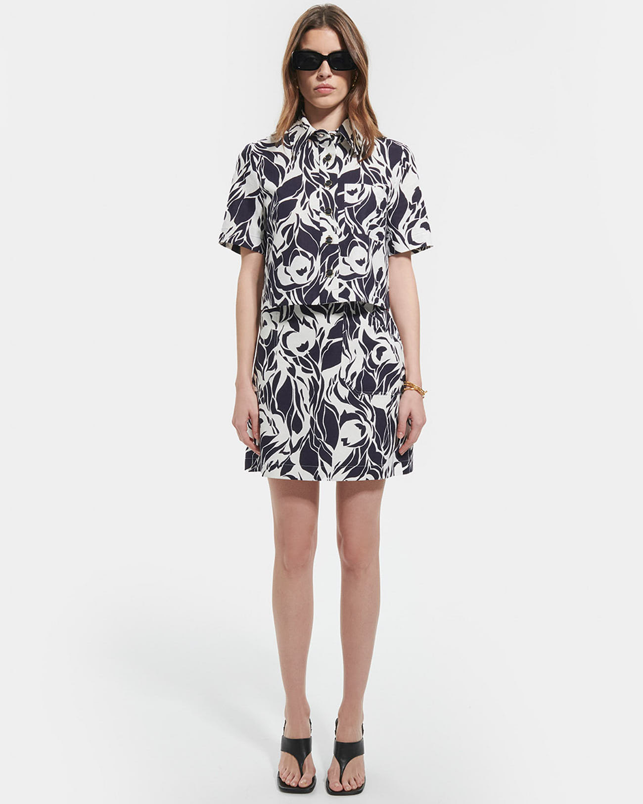 Chemise Celinette Chemise courte &agrave; imprim&eacute; ZAPA