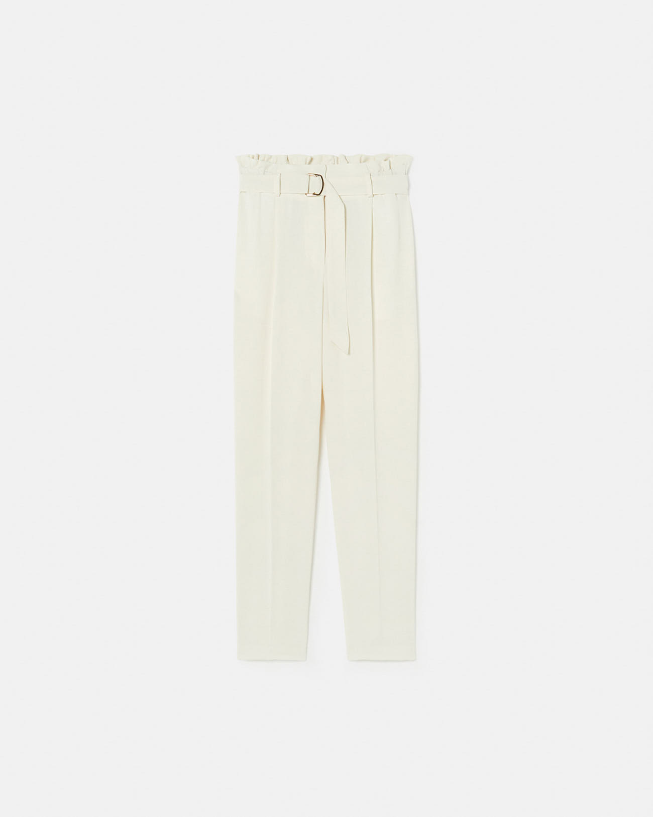 Pantalon Patricia Pantalon droit en cr&ecirc;pe &eacute;cru ZAPA